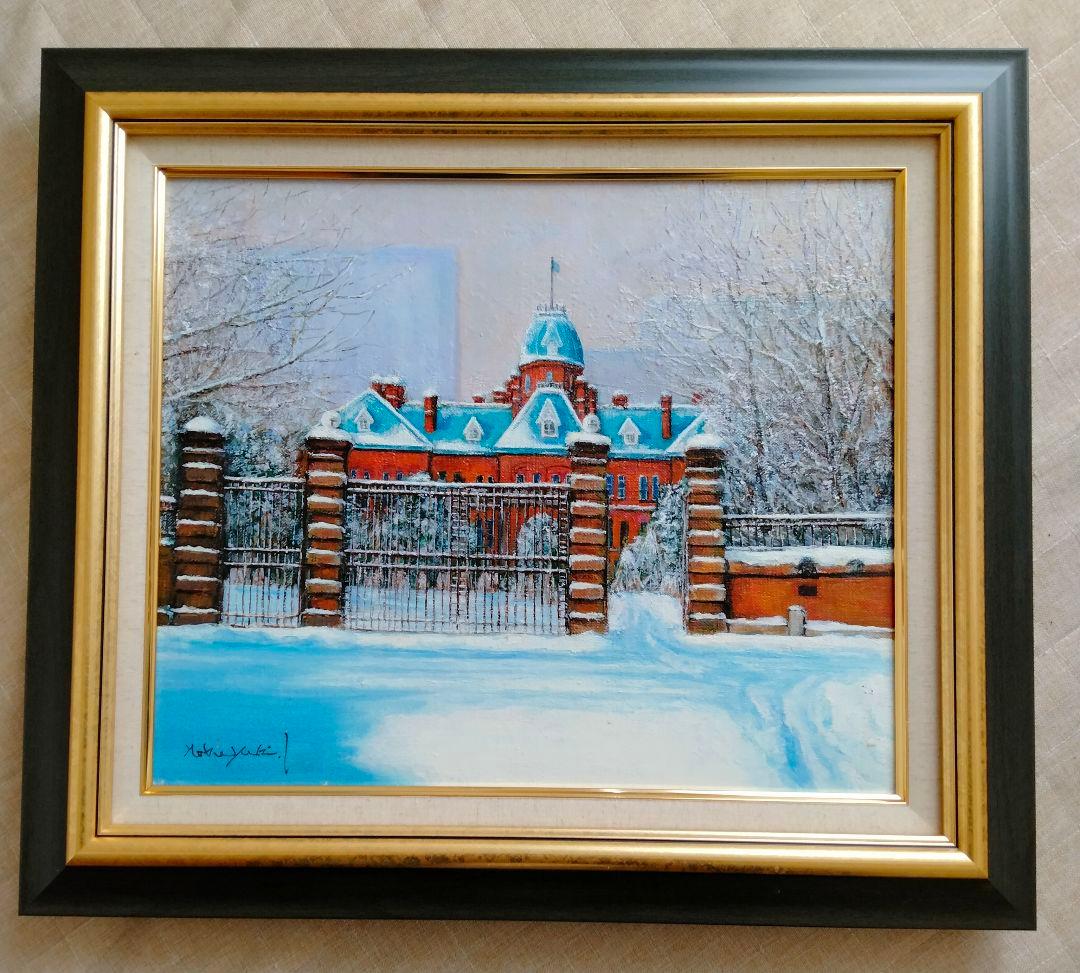 油絵　冬麗（旧北海道庁舎）F8 洋画家・池畠史幸　新作真筆画