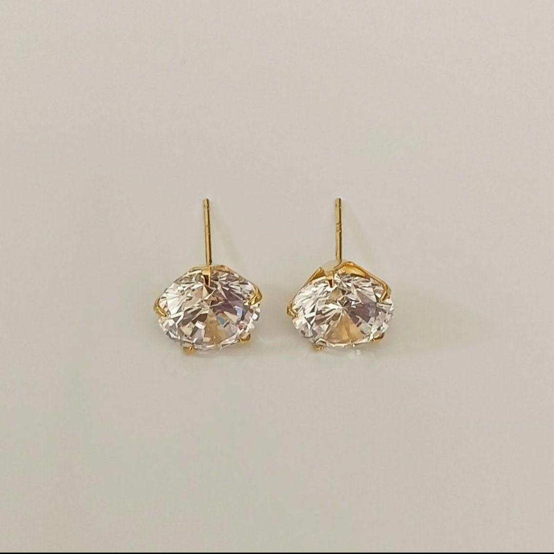 18金ポストピアスK18