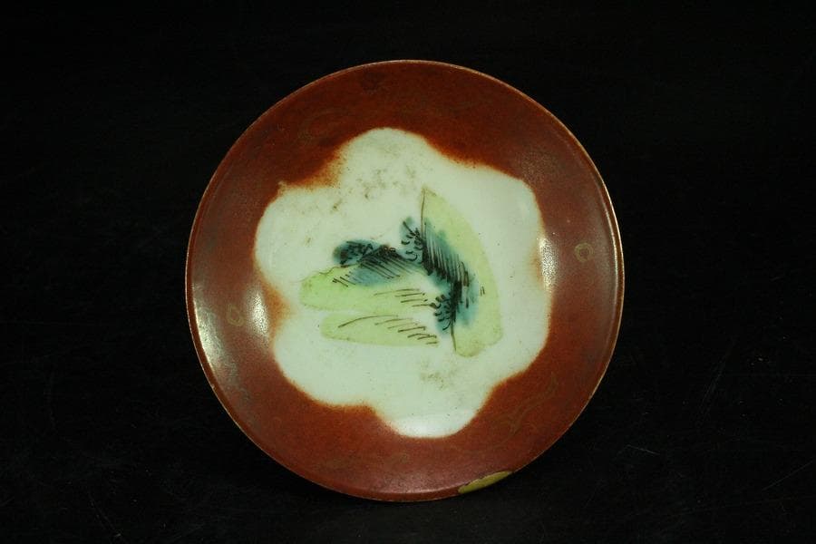 中国美術 色絵 十錦 皿 十件(K-LC764)