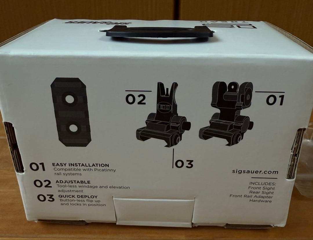 SIG SAUER アジャスタブル フリップアップサイト 実物 MCX