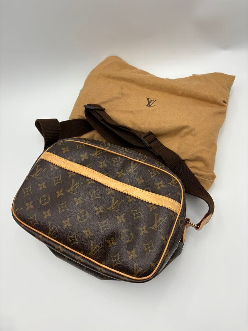 【華】Louis Vuittonモノグラム ショルダーバッグ リポーター