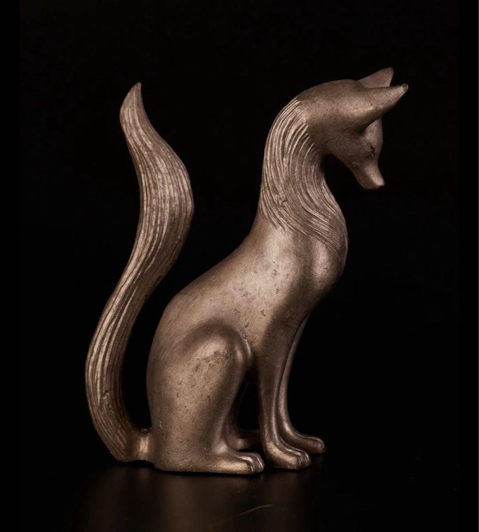 土屋仁応 狐 \"Fox\" Sculpture スカルプチャー レジン 彫刻作品