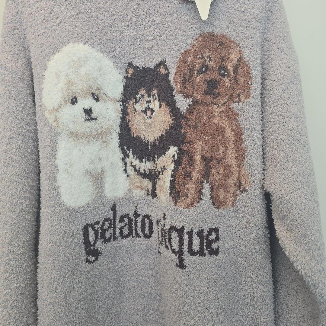 gelato pique 犬刺繍 ルームウェア フリーサイズ