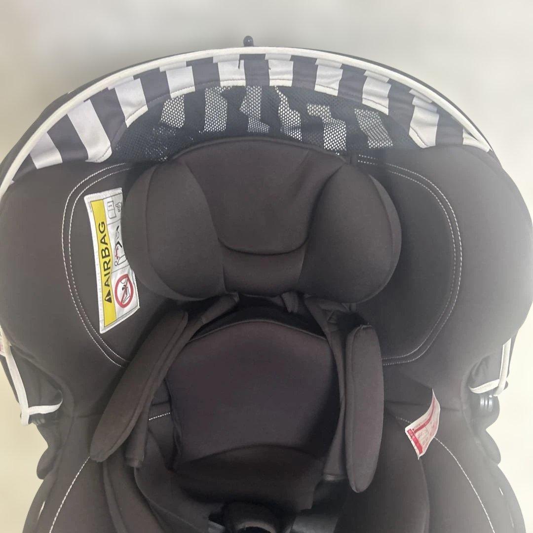 【美品】エールべべ　クルット4 oui isofix ブラウン　インナーパッド