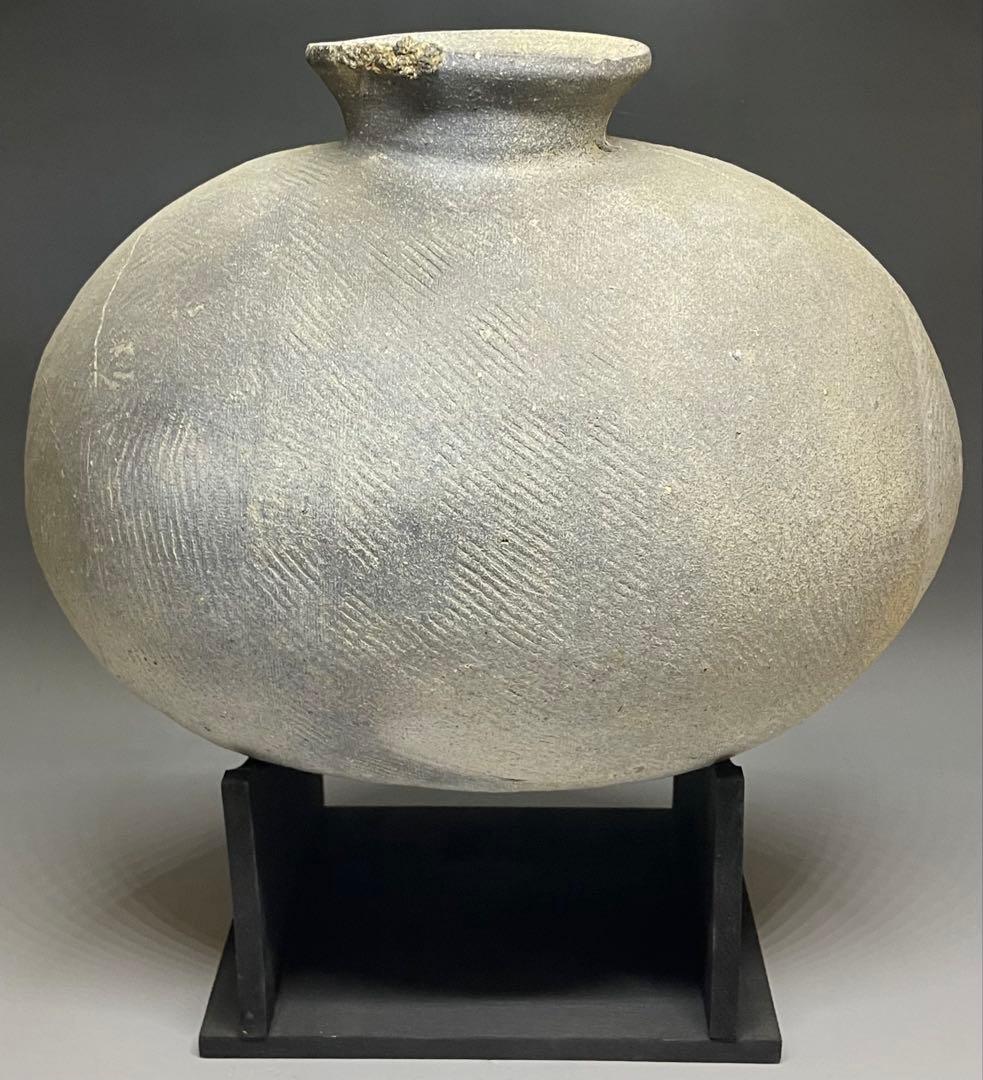 須恵器　新羅土器　特大　俵壺　y117