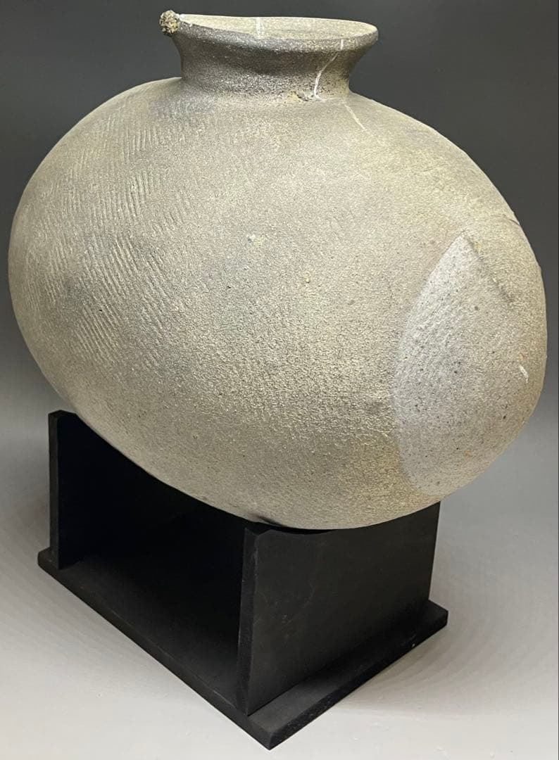 須恵器　新羅土器　特大　俵壺　y117