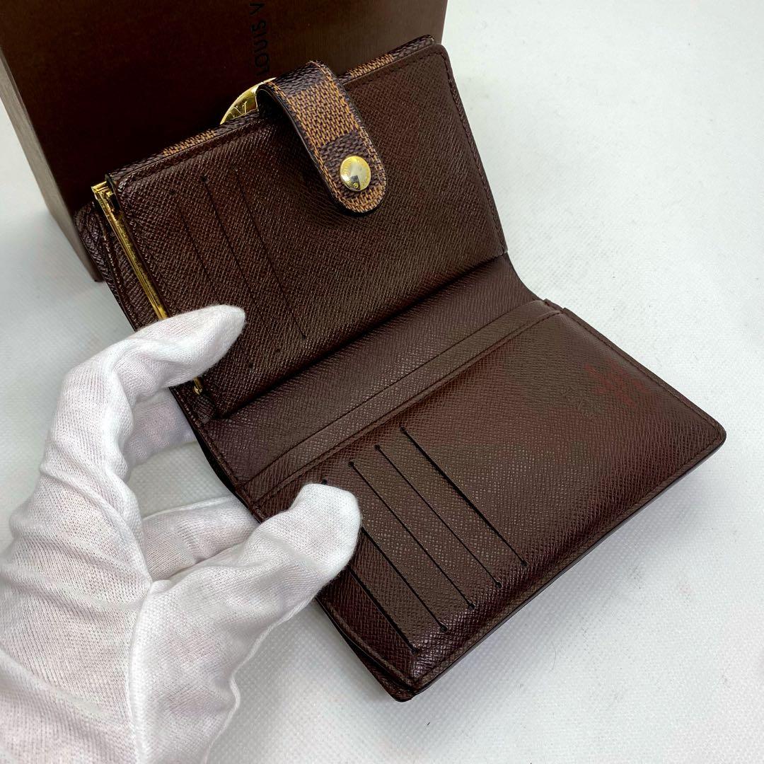 ❤️新品に近い❤️定価の半額以下‼️LV❤️ダミエ❤️がま口❤️折り財布❤️ユニセックス
