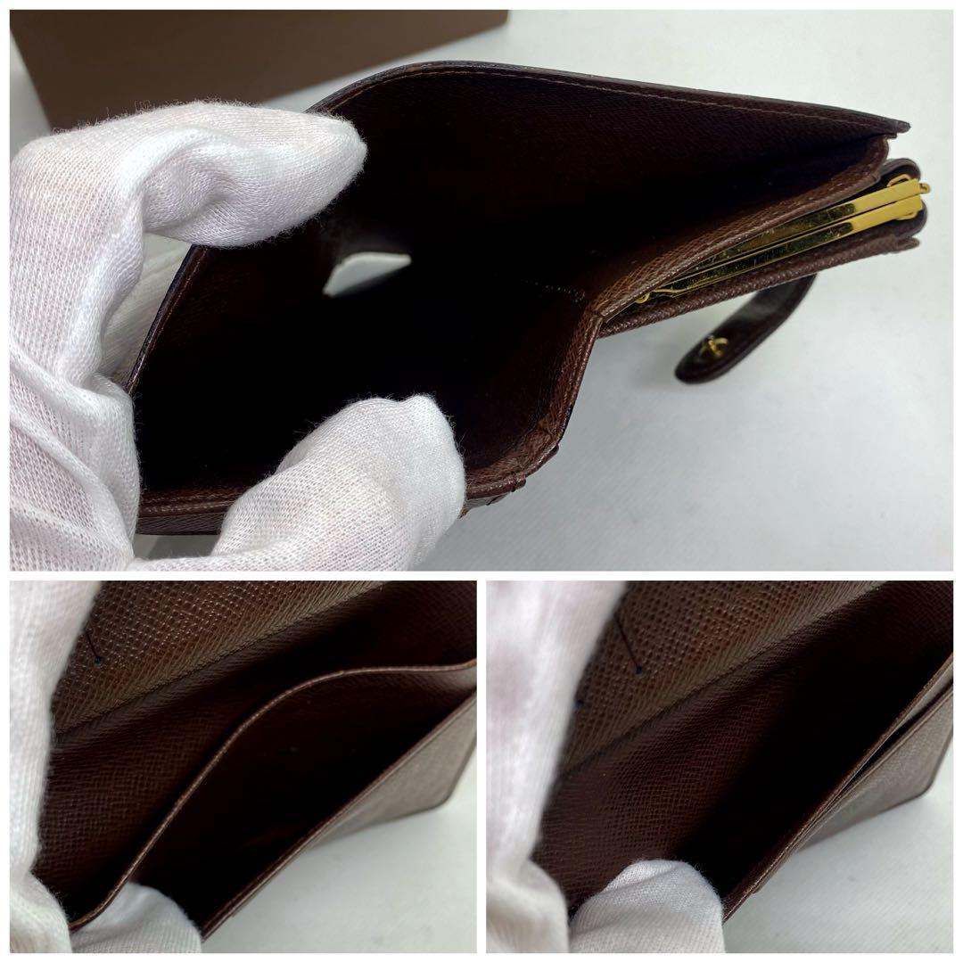 ❤️新品に近い❤️定価の半額以下‼️LV❤️ダミエ❤️がま口❤️折り財布❤️ユニセックス