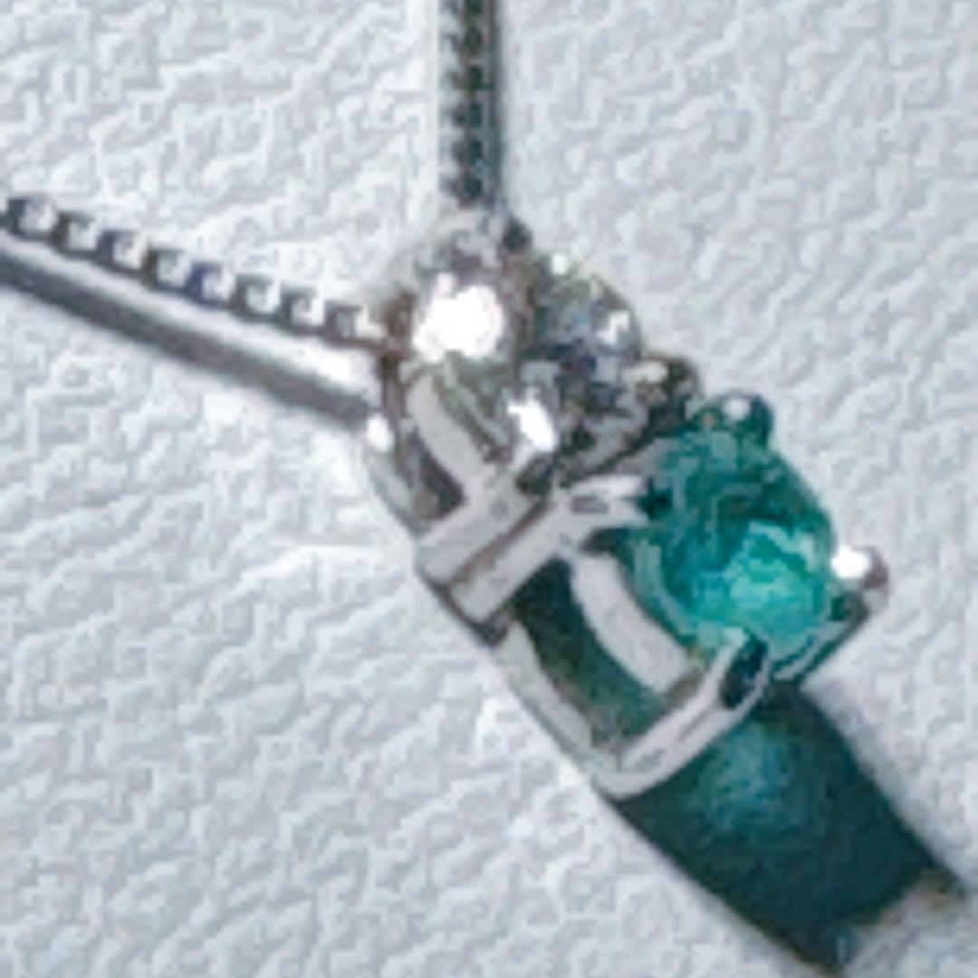 PTパライバトルマリンダイヤモンドペンダントNO24-971