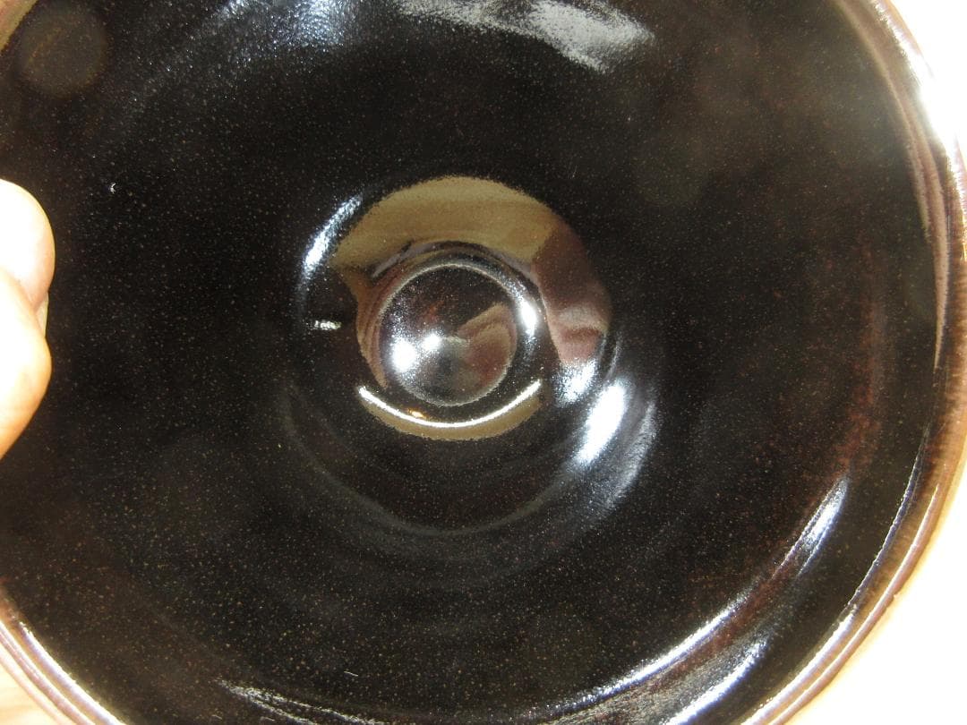 送料込【逢絢亭・新品】茶道具 天目茶碗 京焼 桶谷定一 紙箱入り