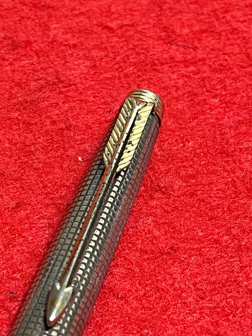 パーカー75ボールペン シズレ スターリングシルバー ❗️VERMEIL‼️貴重‼️