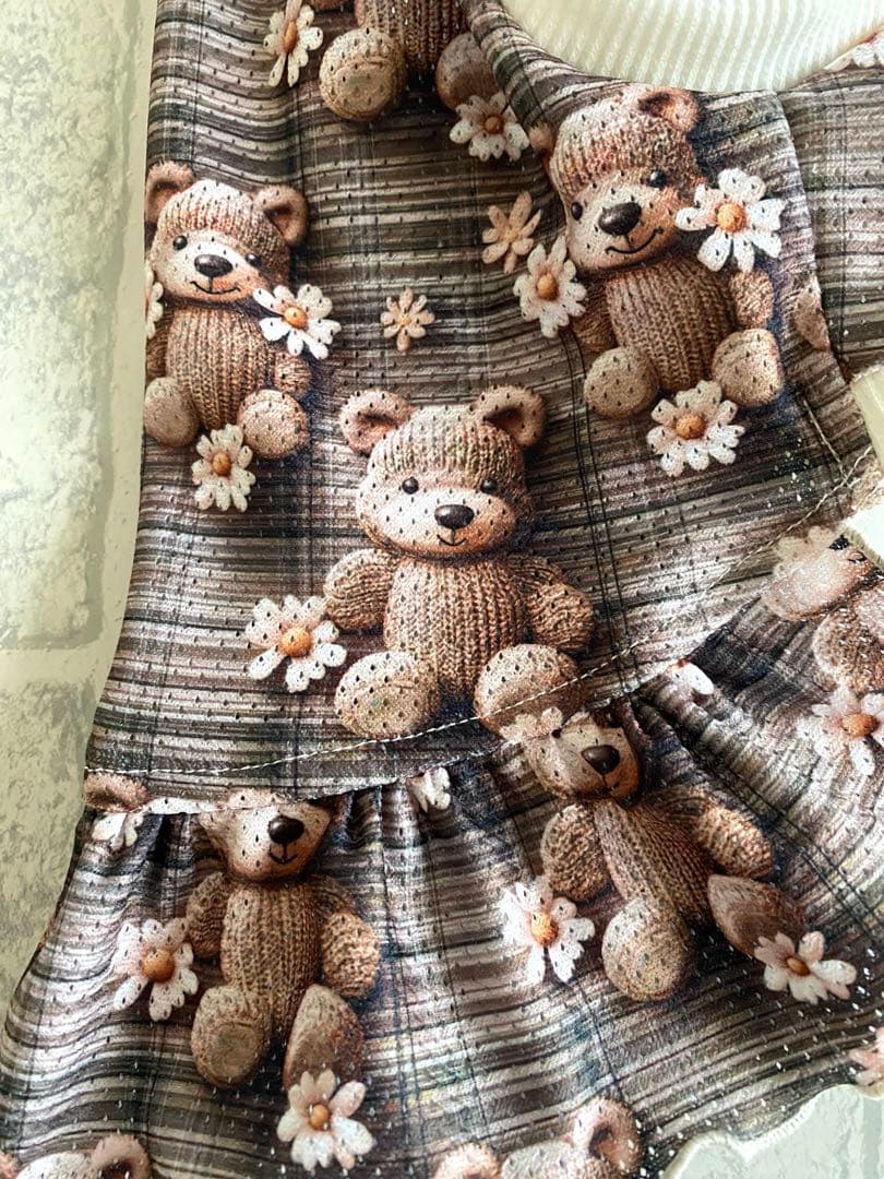 犬服 ワンピース(Ｓ) ꒡̈⃝Lily꒡̈⃝ハンドメイド