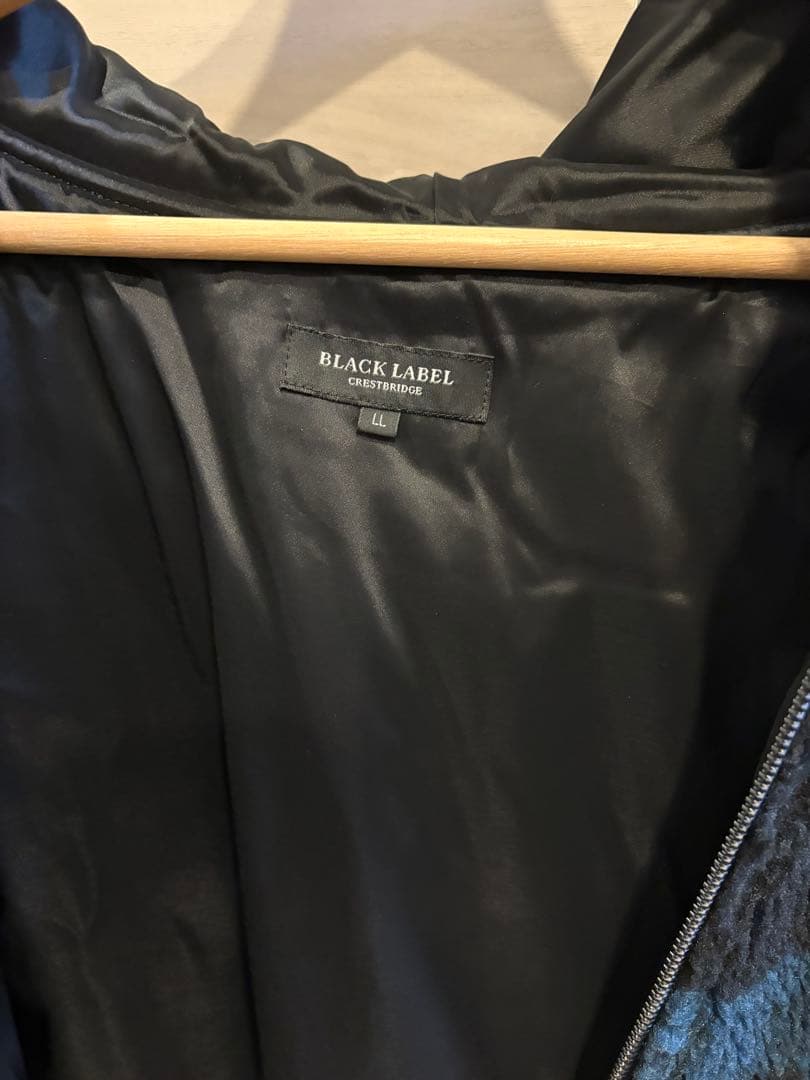 ブラックレーベル　クレストブリッヂ　チェックボアパーカー