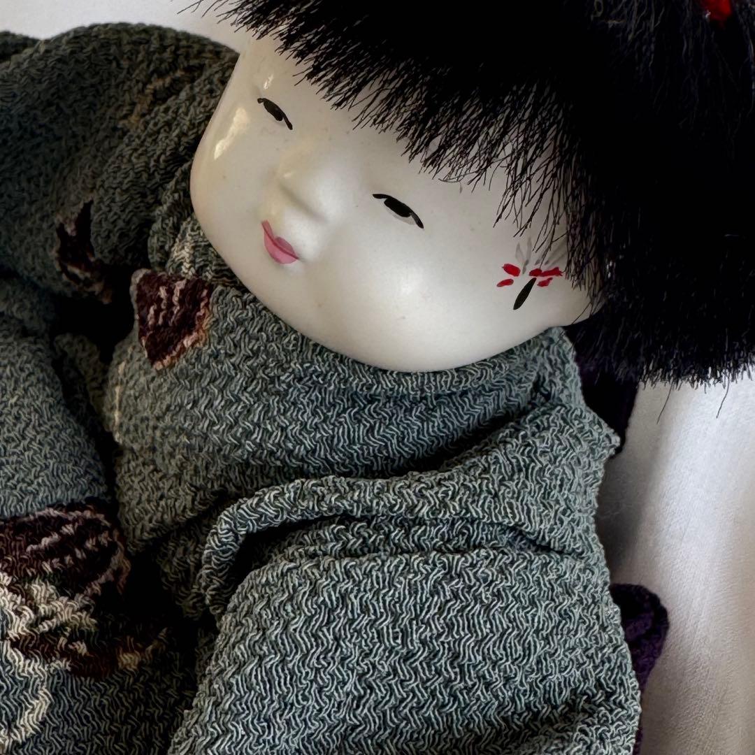 御所人形　わらべ男の子　身長12cm五代目光宝作　吉野光宝