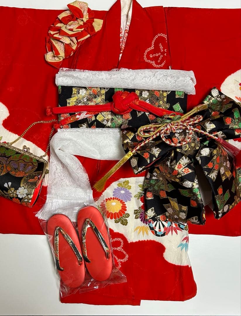 七五三3歳　お着物一式まとめセット　作り帯