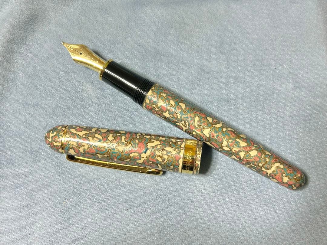 12/31までお値下げ　平山萬年堂　漆塗り万年筆　極太