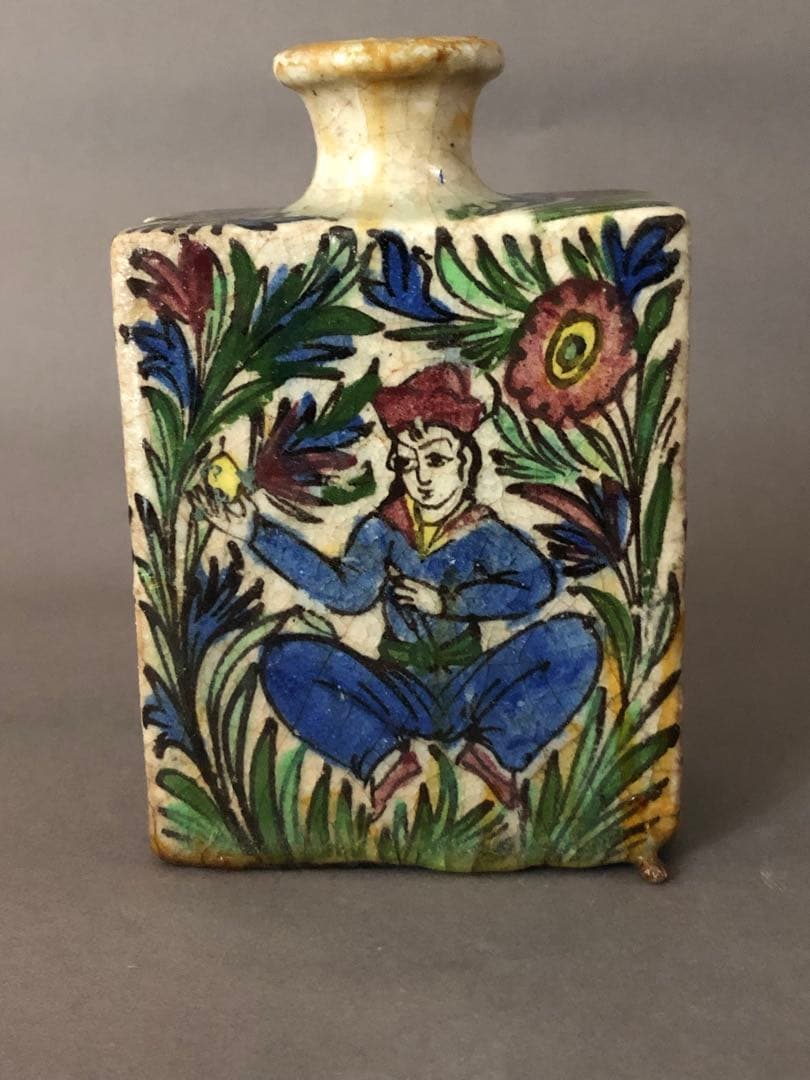 ペルシャ陶器　アンティーク壺　骨董