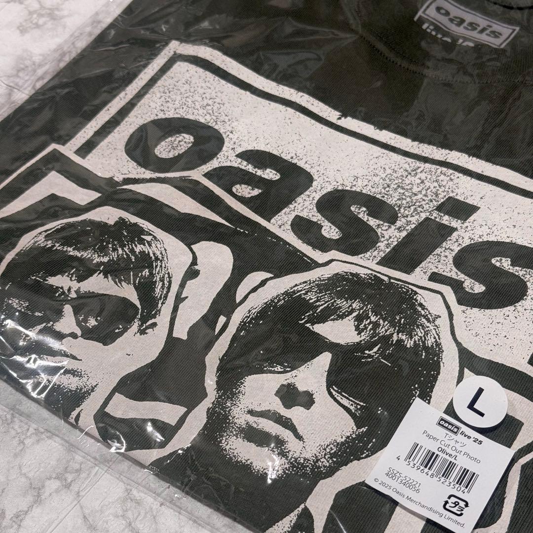 oasis live'25 Tシャツ Paper Cut Out Photo Ｌ