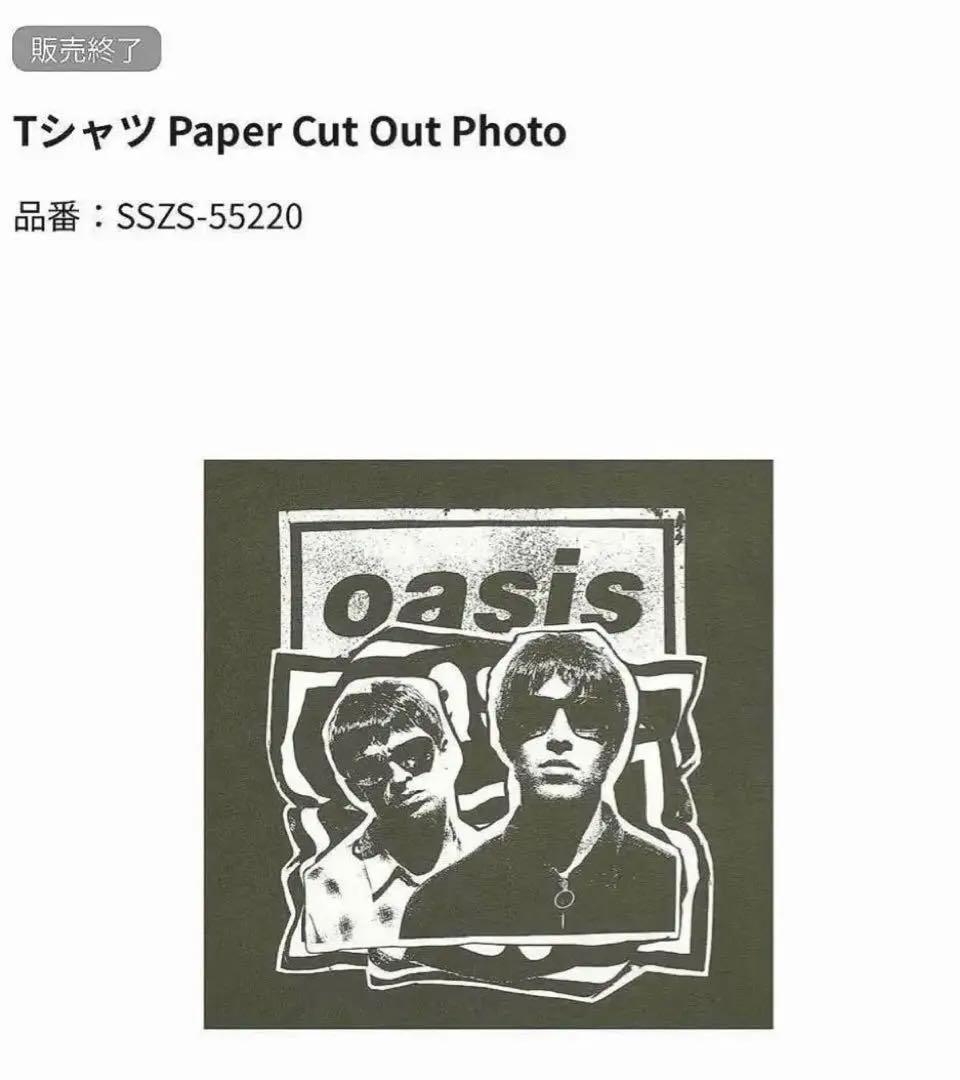 oasis live'25 Tシャツ Paper Cut Out Photo Ｌ