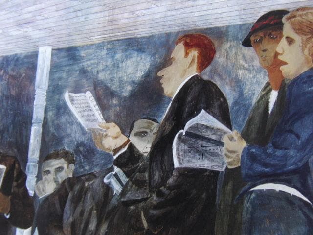 ベン・シャーン、「イエスを讃える歌」、希少画集画、新品高級額・額装付き