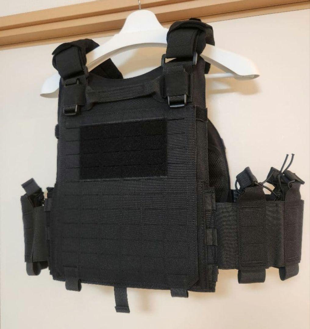 プレートキャリア、 MOELLシステム、BK、ブラック、プレキャリ