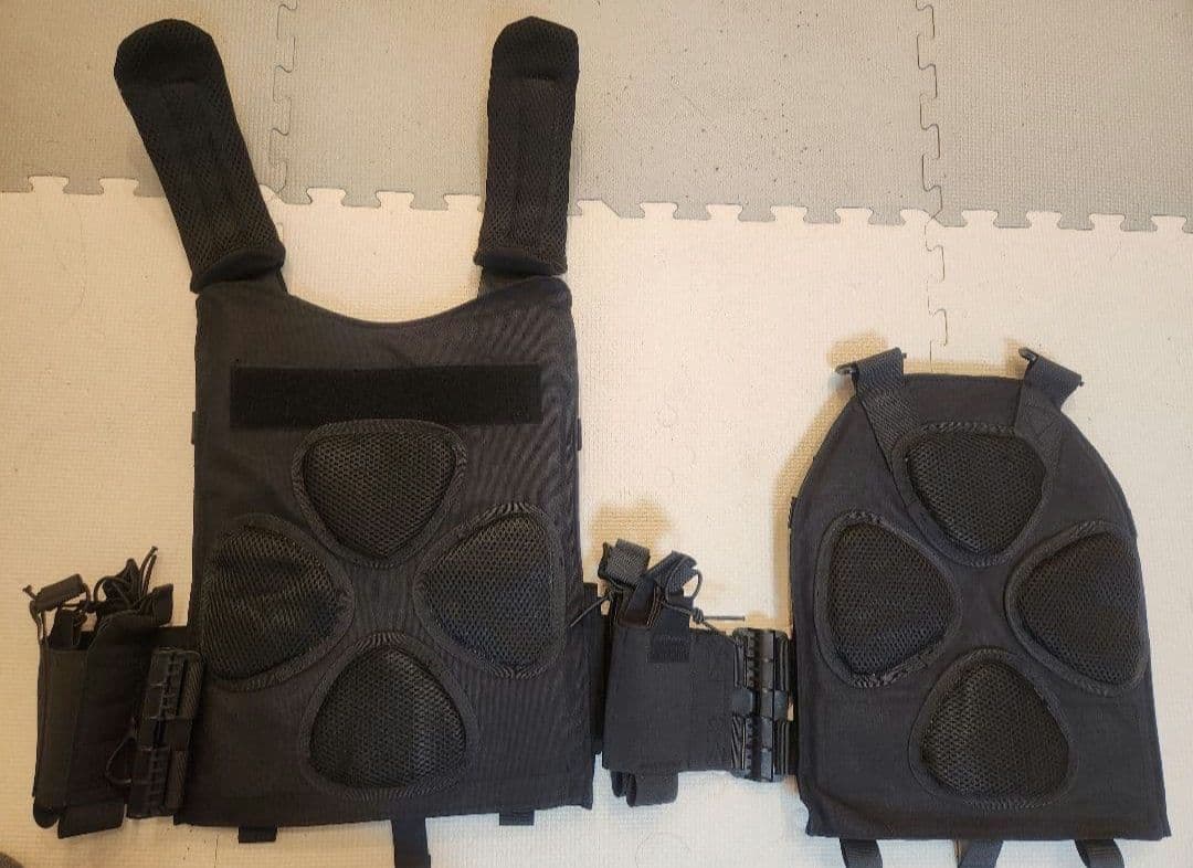 プレートキャリア、 MOELLシステム、BK、ブラック、プレキャリ