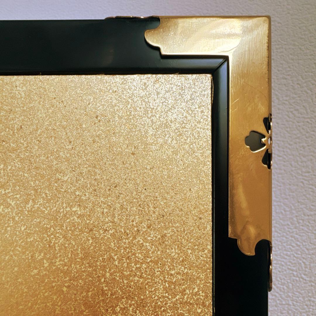 屏風 小屏風 琳派 青海波 群鶴図 京都 西陣織 和モダン