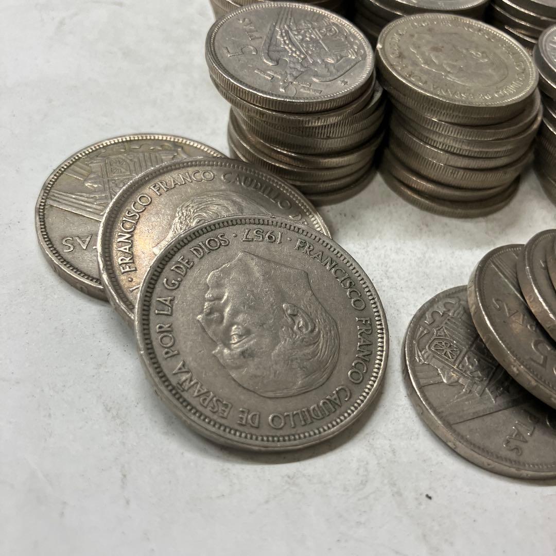 スペイン　ペセタ　まとめ売り　　硬貨