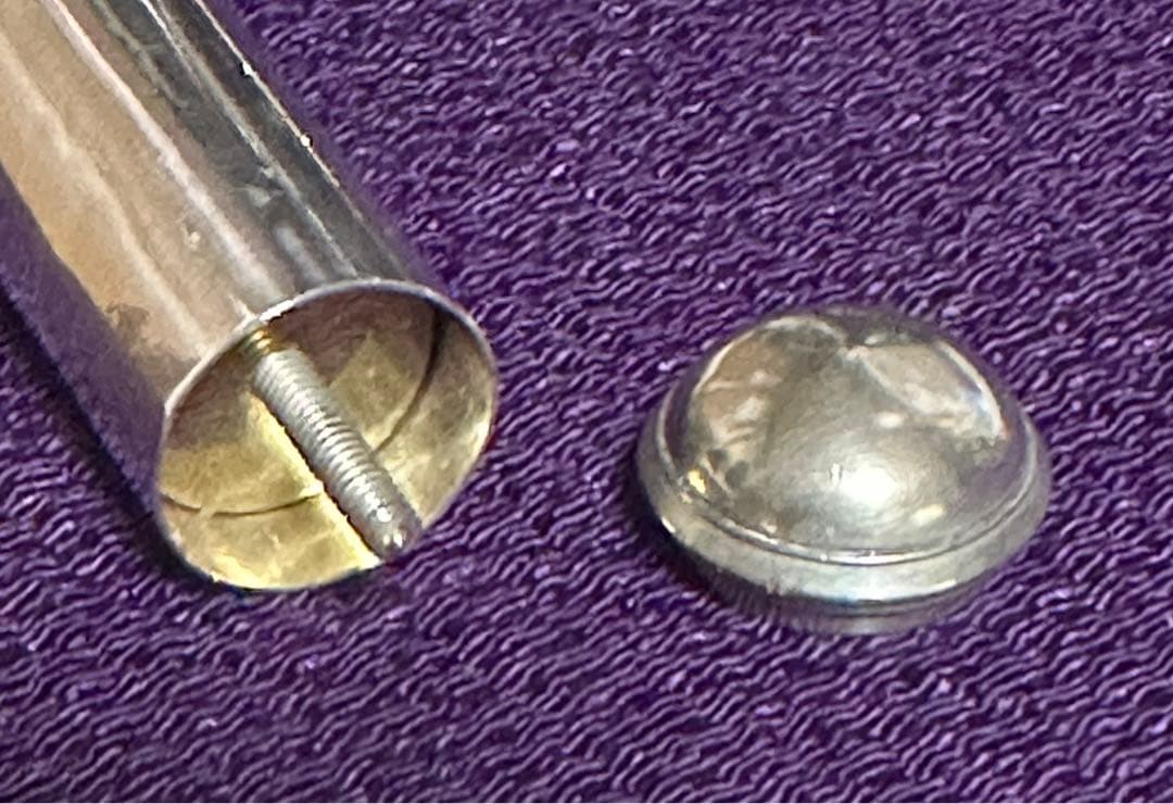 アンティークMuramatsu 全て銀製巻管 波型リップフルートヘッドジョイント