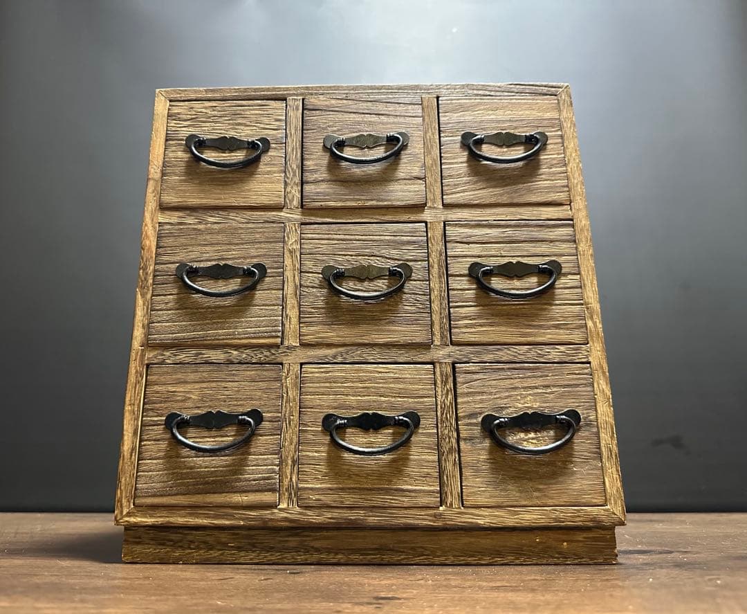 総桐造り　昭和レトロ　9杯小引き出し