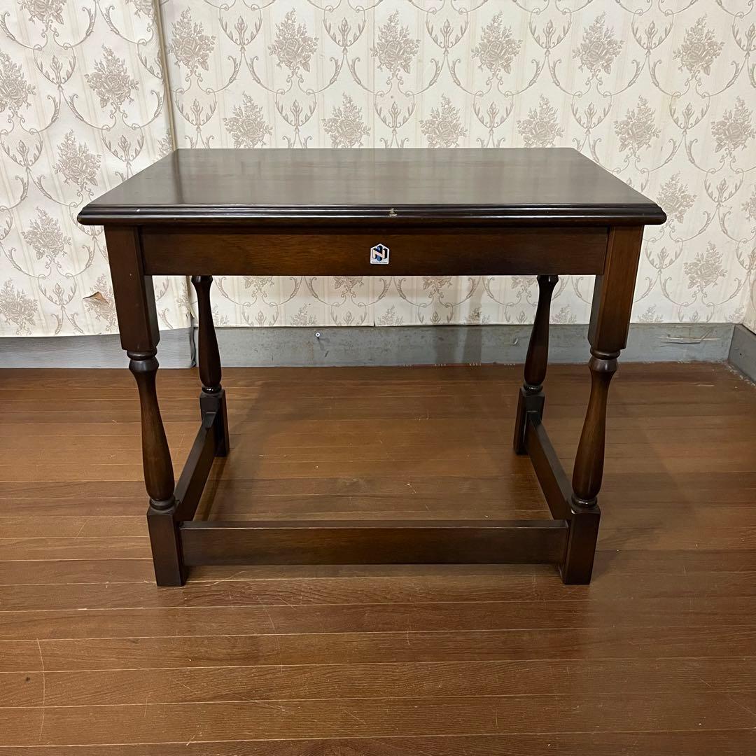 【アンティーク】昭和レトロ 木製 サイドテーブル ローテーブル 飾り台 古道具