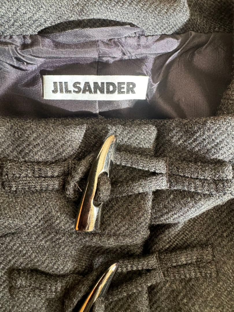 JIL SANDER フード付きコート グレー