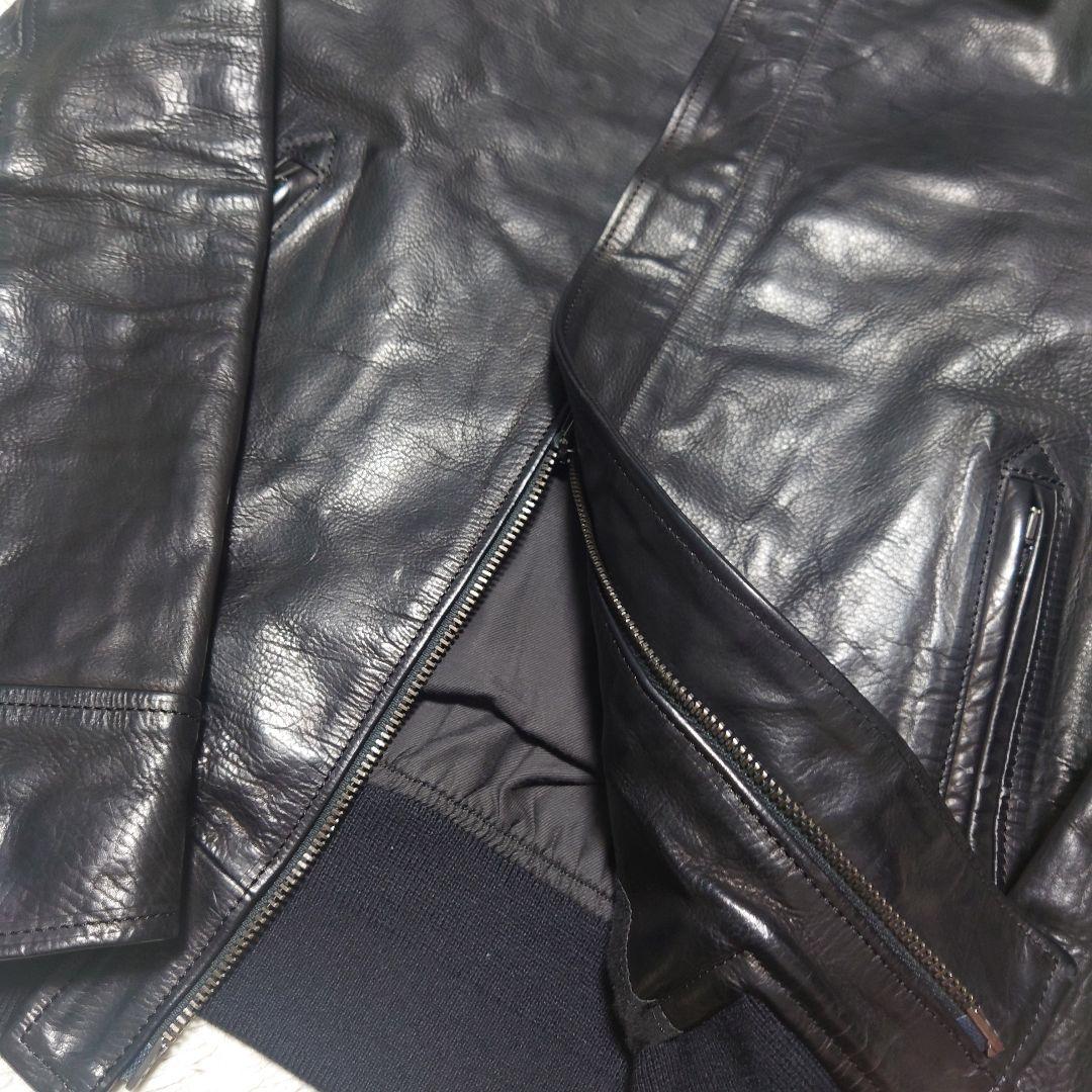 【希少】ラウンジリザード シングルライダースジャケット カウレザー 牛革