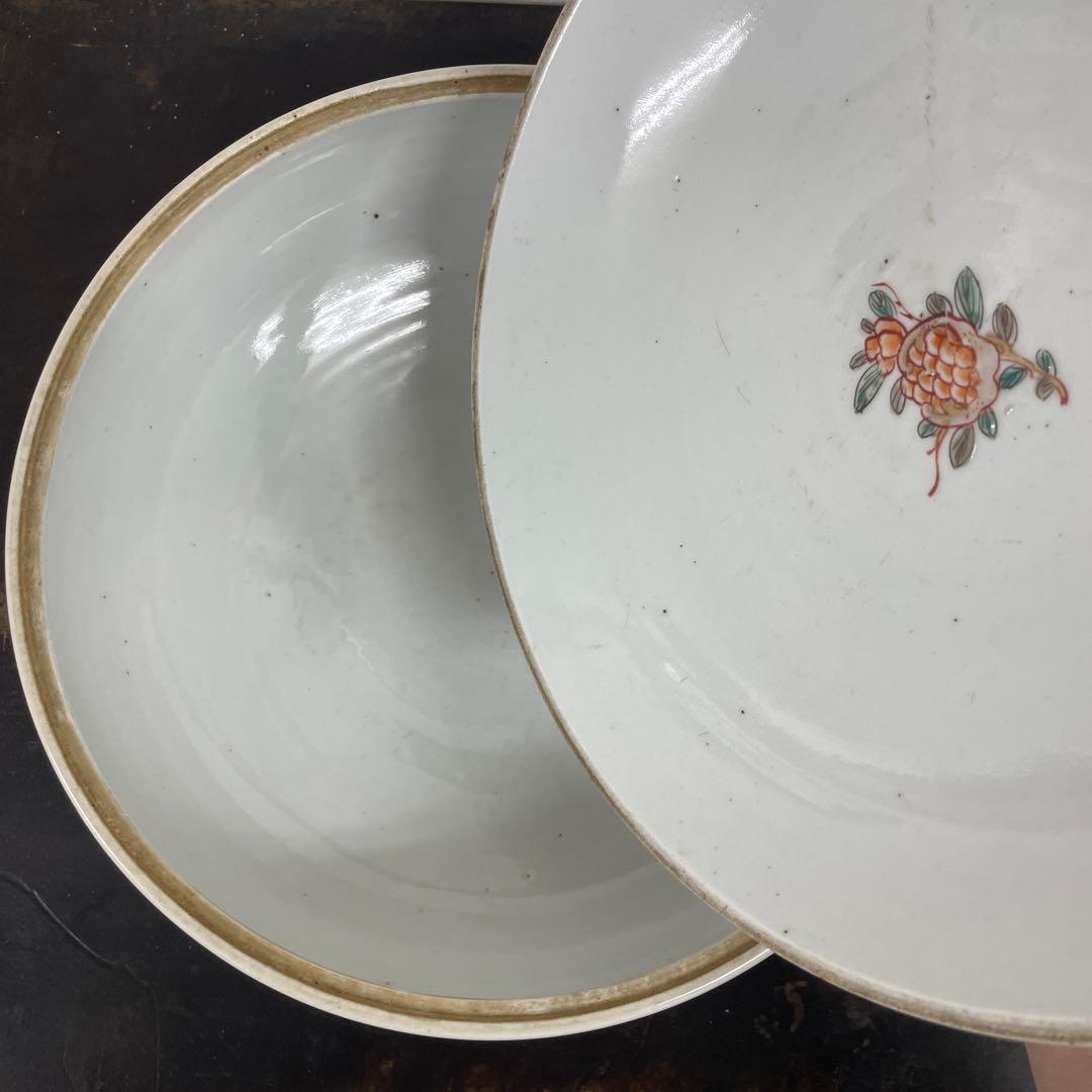 古伊万里　蓋物　菓子器　大平鉢　赤絵　色絵　窓絵　箱付