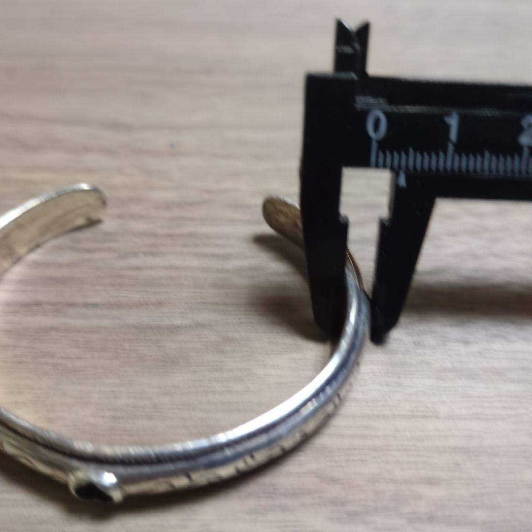 シルバー925 アラベスクデザイン シルバーバングル