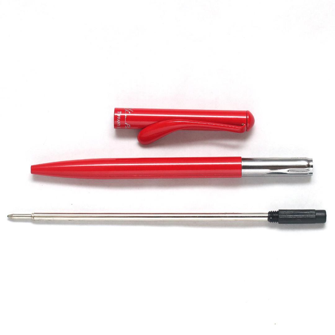 ティファニー エルサ・ペレッティ レッド ボールペン ブラックインク 箱 ポーチ