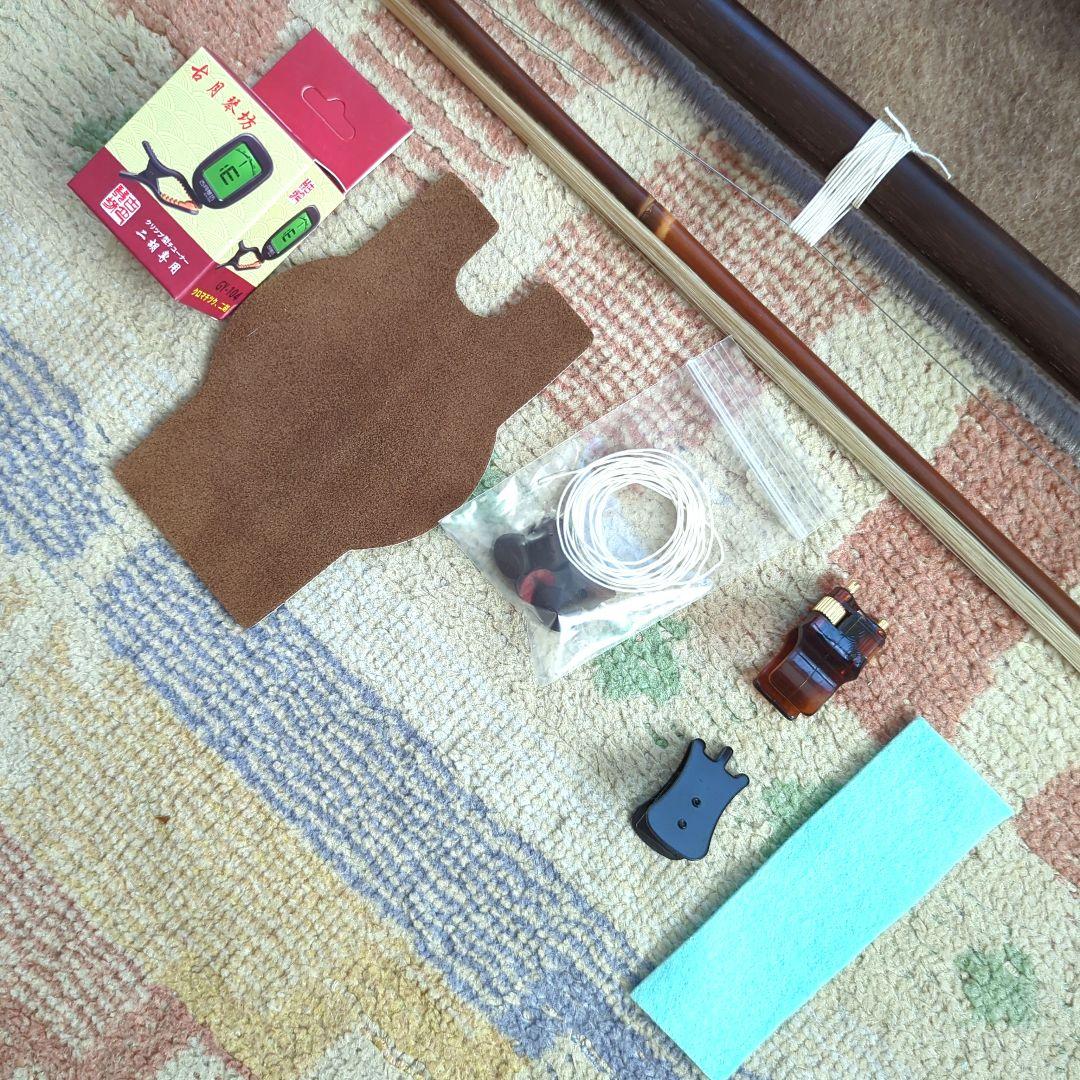 胡涵柔製作 未使用17 最上級明清老紅木 螺鈿薔薇二胡