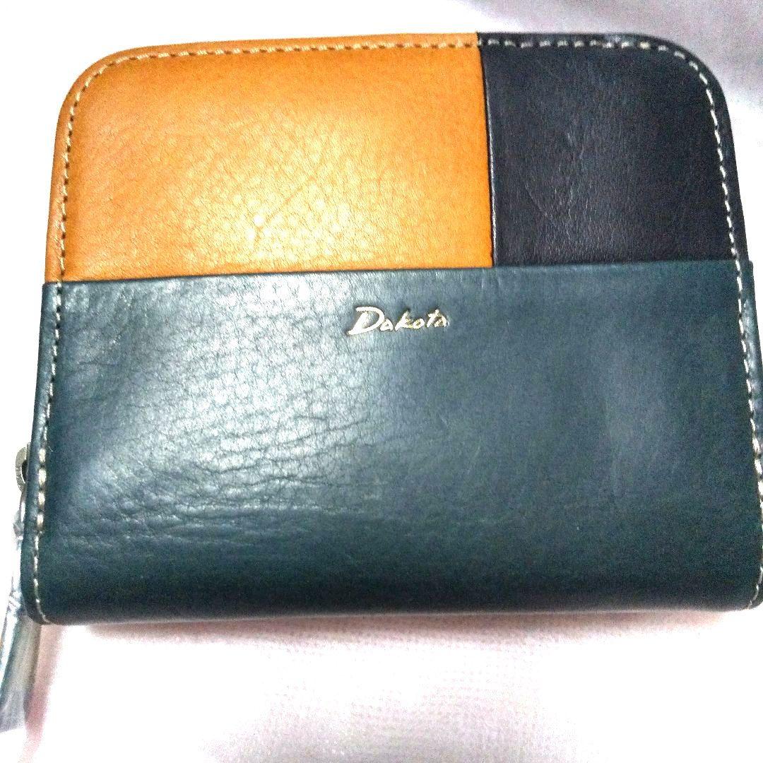 ♥Dakota 未使用品 二つ折り財布 ブロッコ ネイビー ユニセックス仕様♥