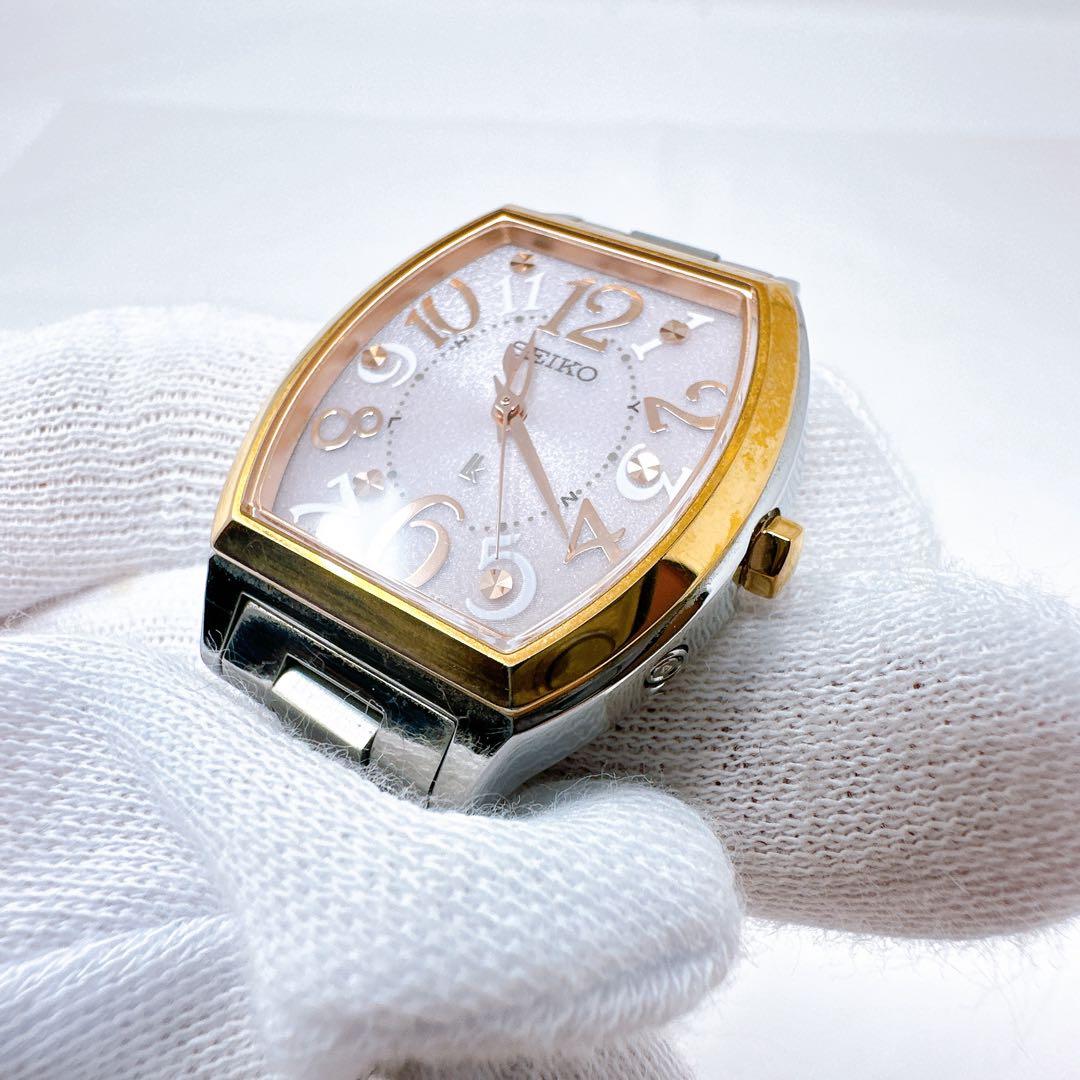 SEIKO セイコー ルキア 電波ソーラー レディース ピンク文字盤