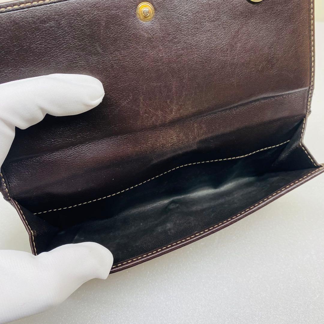 【希少】GUCCI GGキャンバス　グッチョリ　チワワ　Wホック　長財布