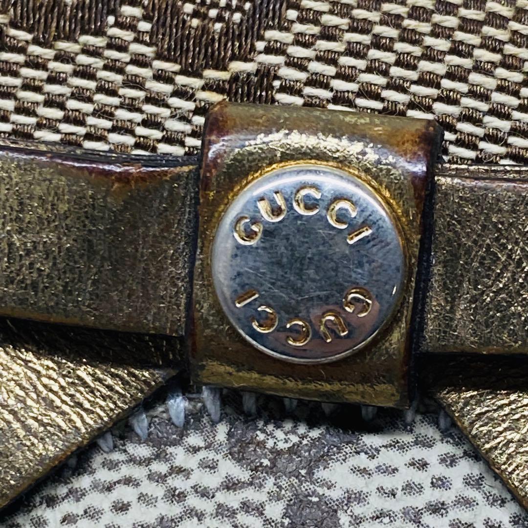 【希少】GUCCI GGキャンバス　グッチョリ　チワワ　Wホック　長財布