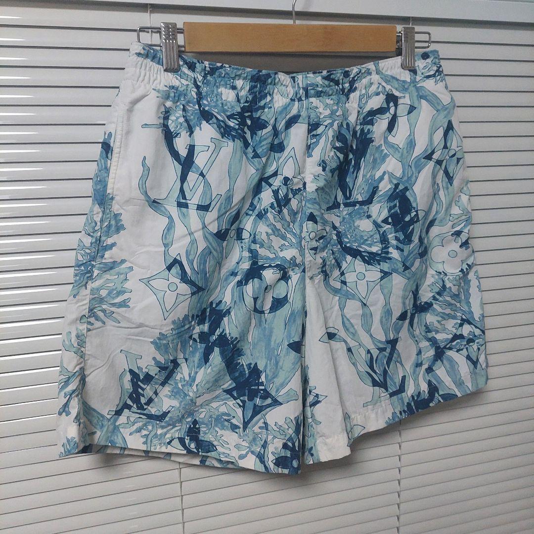 Louis Vuittonプリンテッドナイロンスイムショーツ/サイズ:M/美品