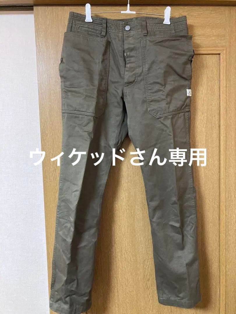 SASSAFRAS チノパン Mサイズ オリーブグリーン