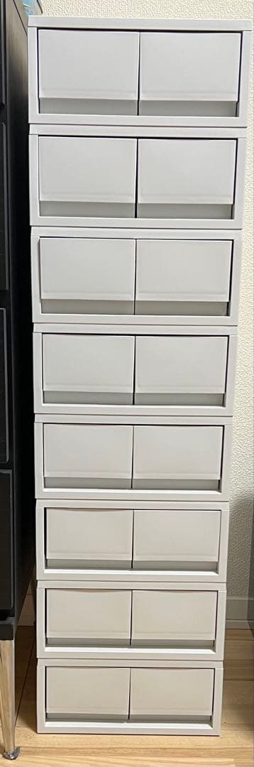 無印良品 ポリプロピレン収納ケース引出付 (8セット)