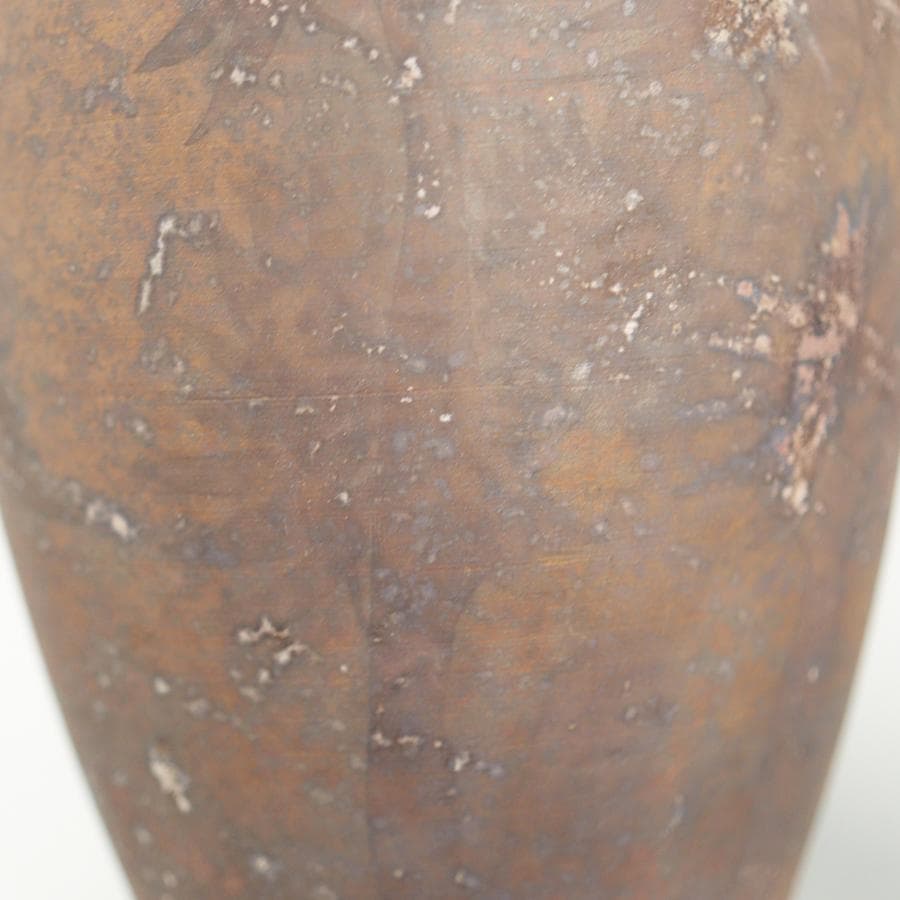 九谷焼 石川県無形文化財 松本佐一 花瓶 栞 共布 共箱