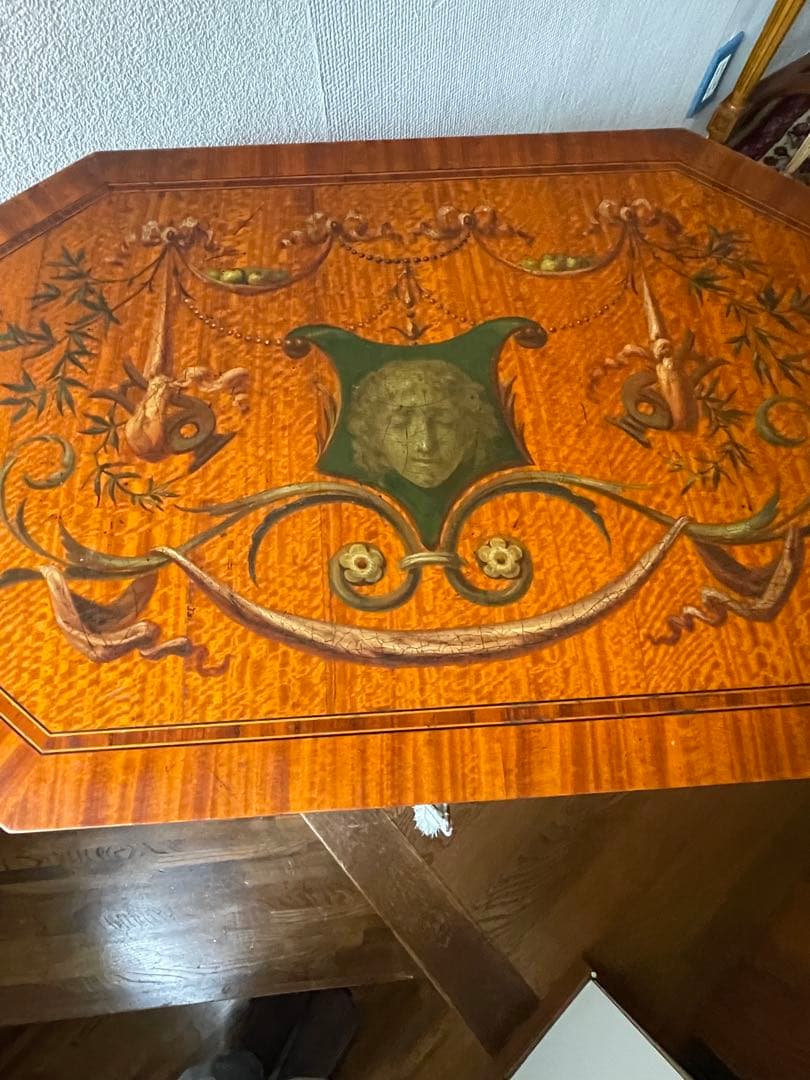 フランスアンティーク　ジュエリーケース サイドテーブル