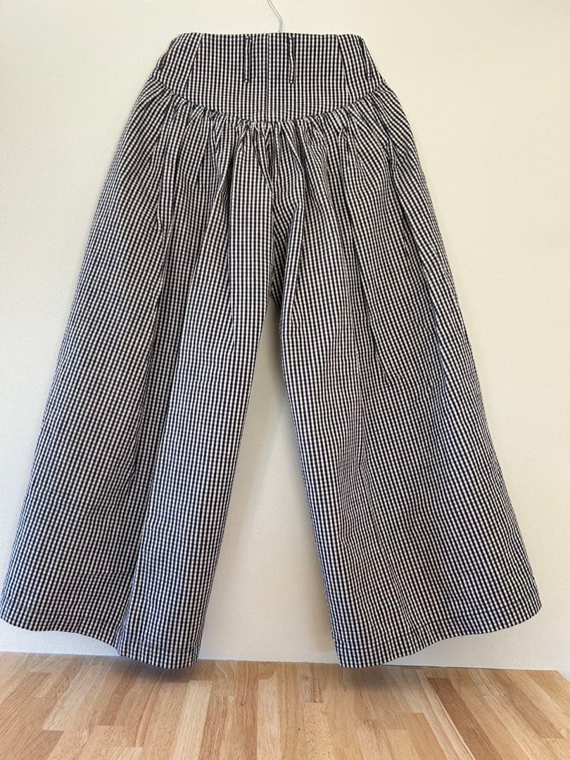 KAPITALチェック柄 ガウチョパンツ
