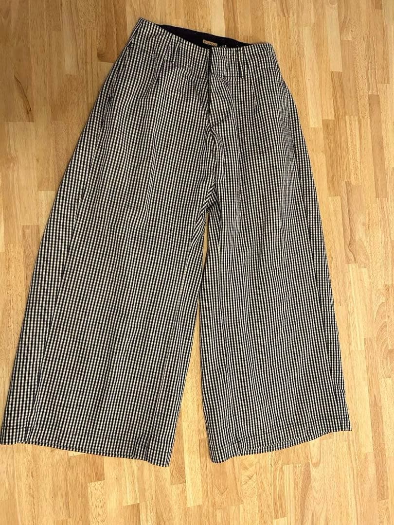 KAPITALチェック柄 ガウチョパンツ