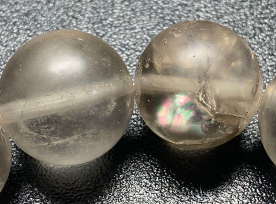 ザギ水晶 19mmザギマウンテンクォーツ　ブレスレット