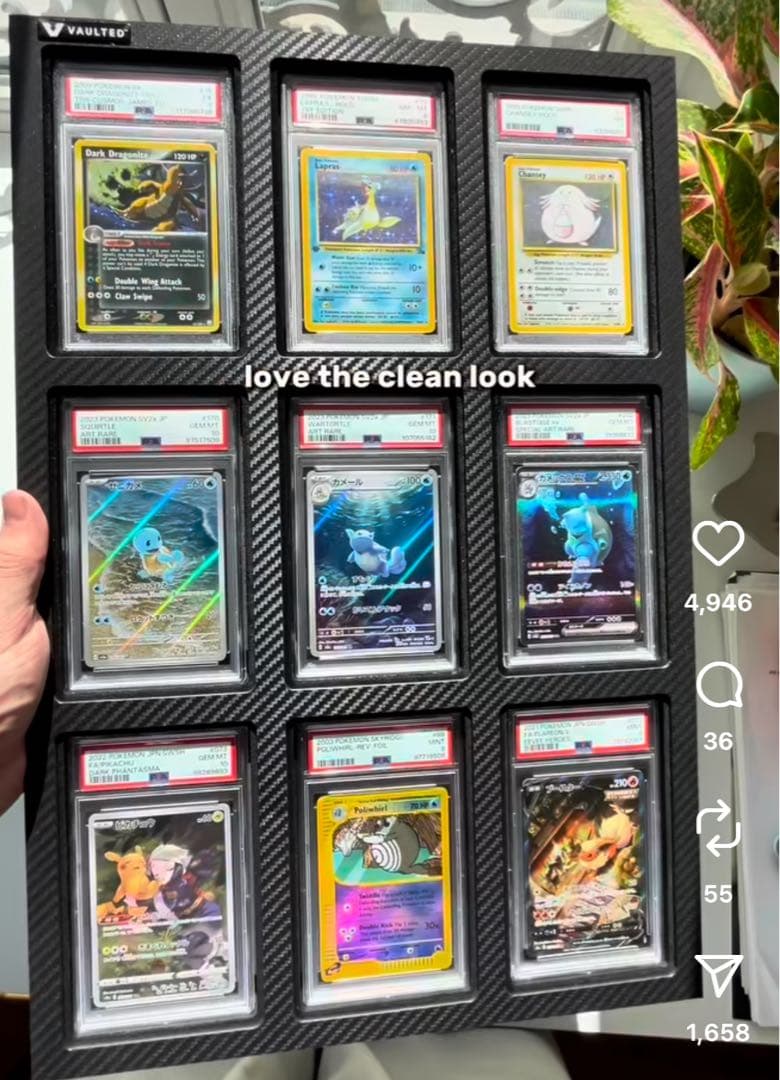 【値下げ】PSA CGC 専用カードディスプレイ　9連